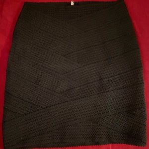 Black pencil skirt